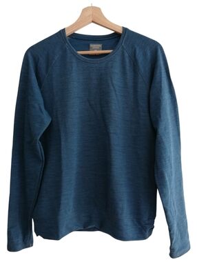 Icebreaker Women's Merino Wool Crewneck Long Sleeve Blue Medium